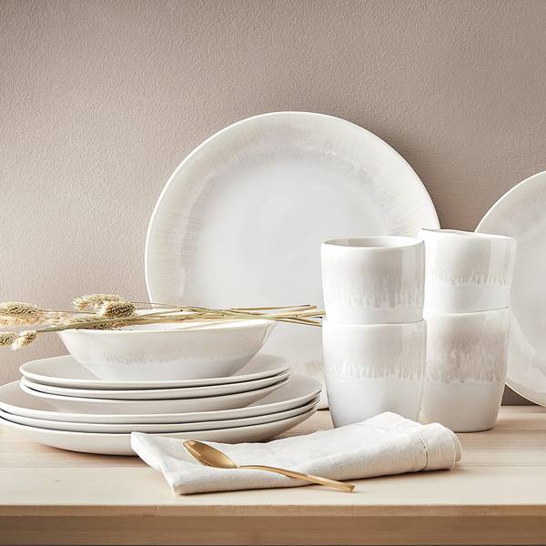 Set di 4 scodelle ATLANTIS Grès - Beige