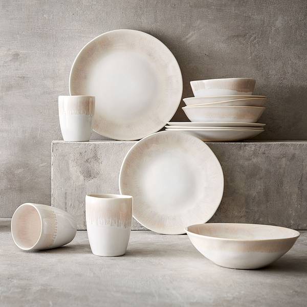 Set di 4 scodelle ATLANTIS Grès - Beige