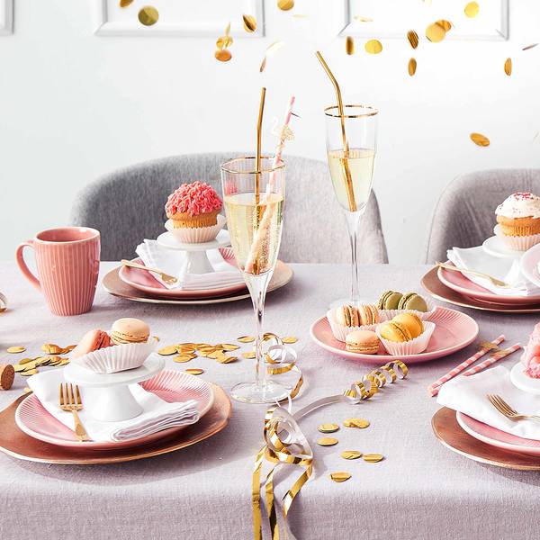 Champagnerflöte GOLDEN TWENTIES 4er-Set Klarglas - Transparent