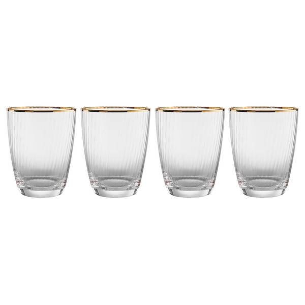 Wasserglas GOLDEN TWENTIES 4er-Set Klarglas - Transparent