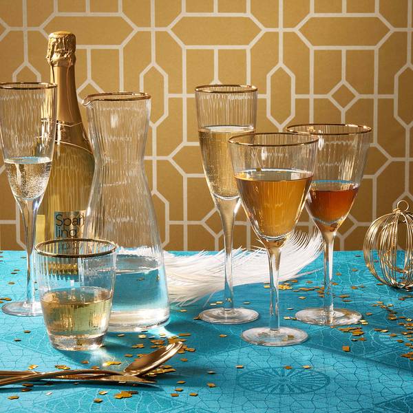 Wasserglas GOLDEN TWENTIES 4er-Set Klarglas - Transparent