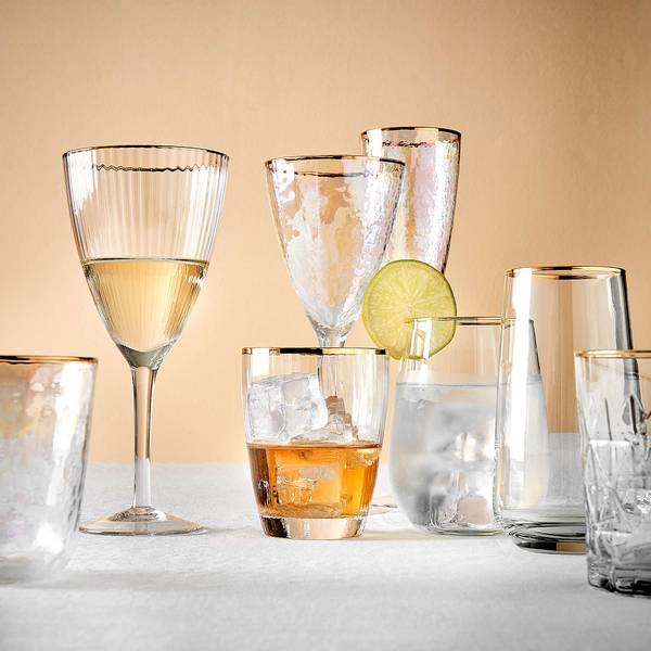 Wasserglas GOLDEN TWENTIES 4er-Set Klarglas - Transparent
