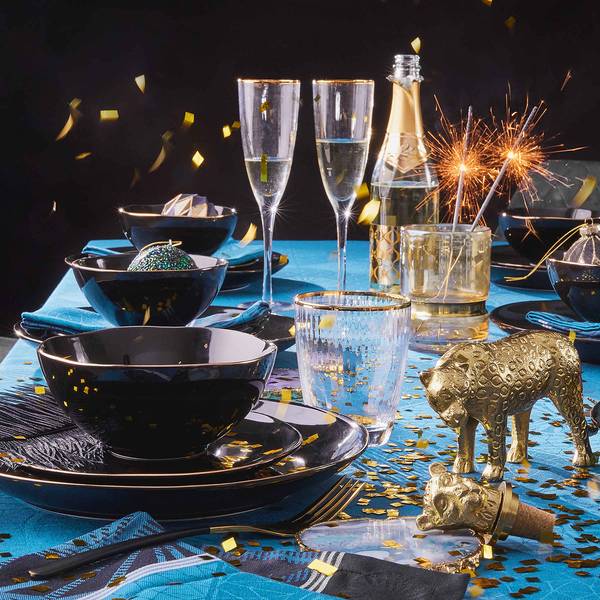 Wasserglas GOLDEN TWENTIES 4er-Set Klarglas - Transparent