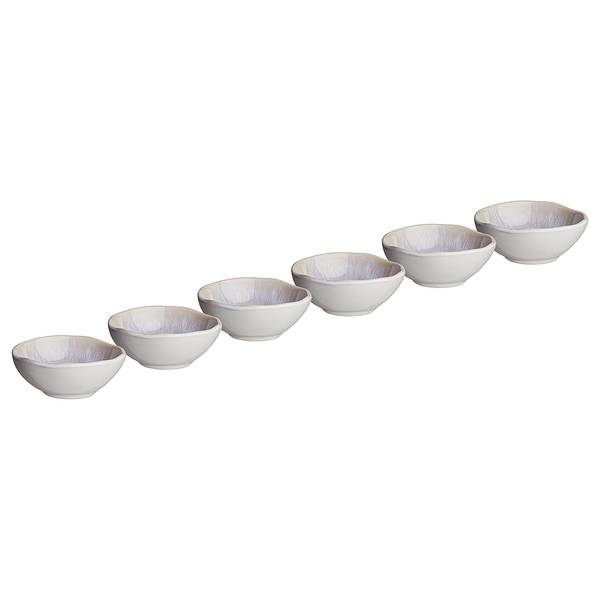 Set di 6 scodelle ARTISAN Grès - Bianco
