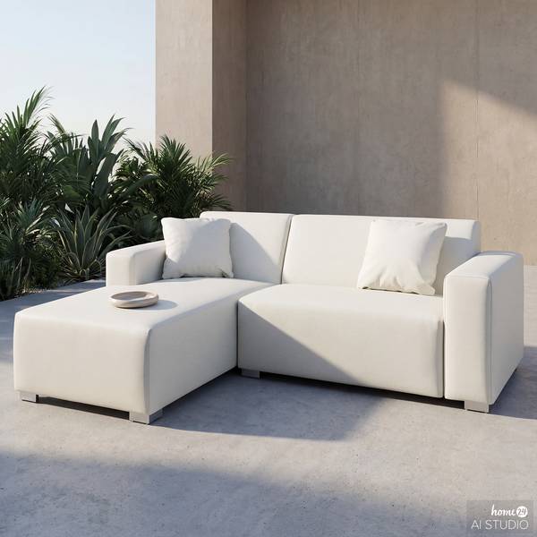 Ensemble de jardin Mapos - 2 éléments Crème