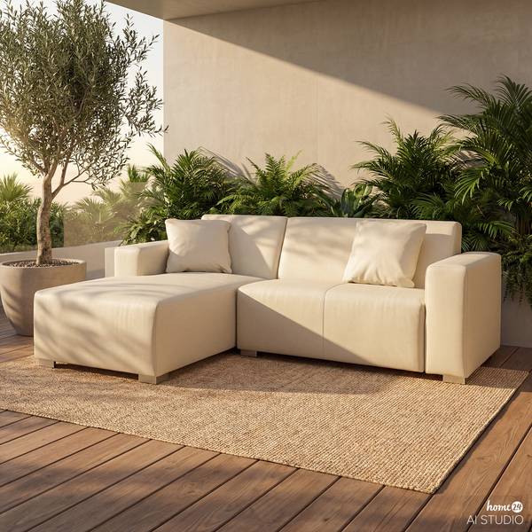 Ensemble de jardin Mapos - 2 éléments Crème