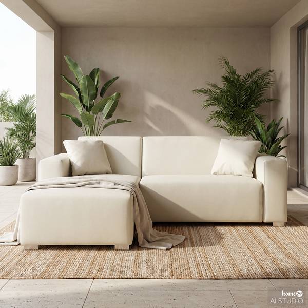 Ensemble de jardin Mapos - 2 éléments Crème