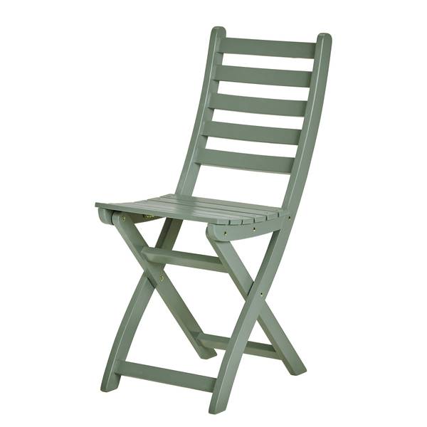 Set di 3 mobili da esterno LODGE Legno di acacia - Salvia - Color salvia