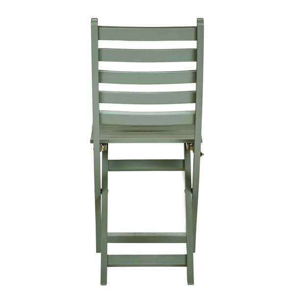 Set di 3 mobili da esterno LODGE Legno di acacia - Salvia - Color salvia