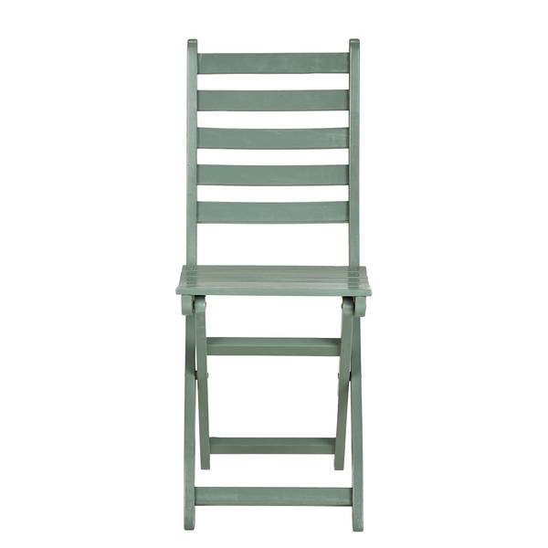 Set di 3 mobili da esterno LODGE Legno di acacia - Salvia - Color salvia