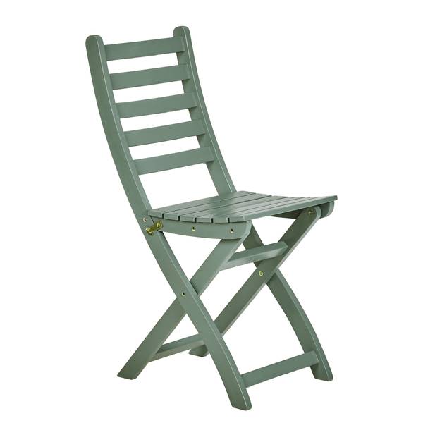 Set di 3 mobili da esterno LODGE Legno di acacia - Salvia - Color salvia