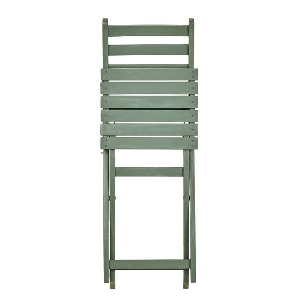 Set di 3 mobili da esterno LODGE Legno di acacia - Salvia - Color salvia