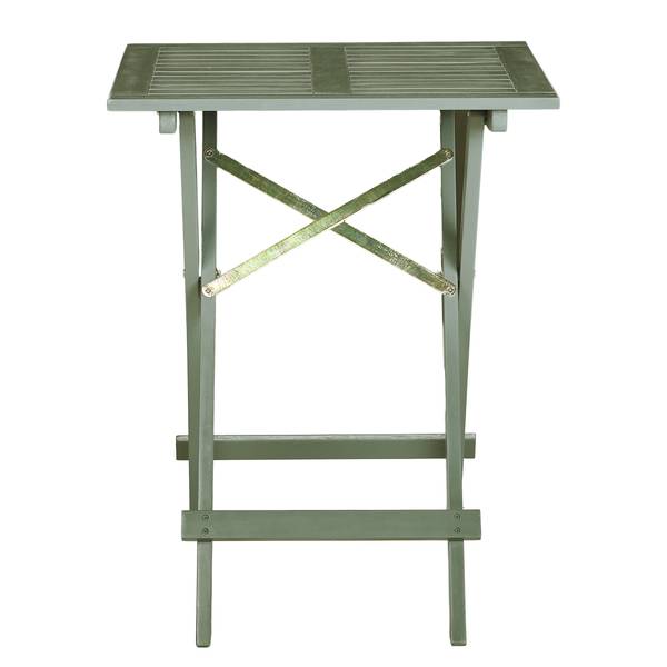 Set di 3 mobili da esterno LODGE Legno di acacia - Salvia - Color salvia