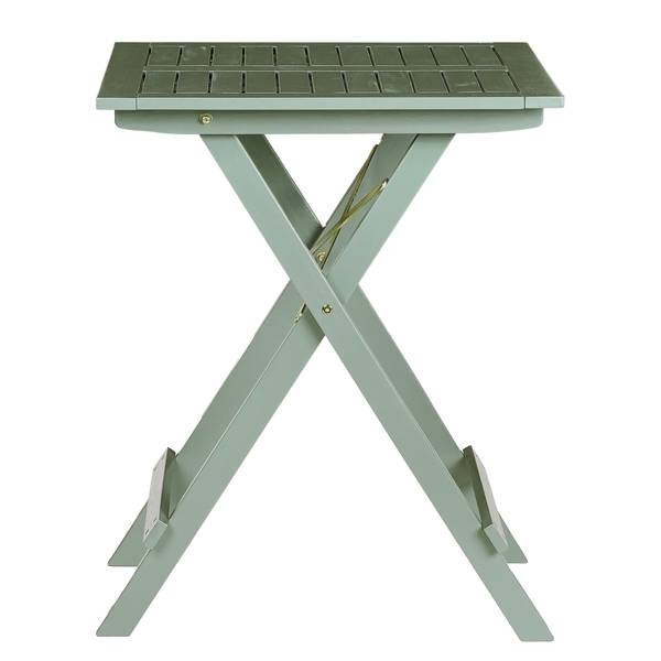 Set di 3 mobili da esterno LODGE Legno di acacia - Salvia - Color salvia