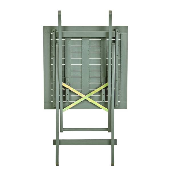 Set di 3 mobili da esterno LODGE Legno di acacia - Salvia - Color salvia