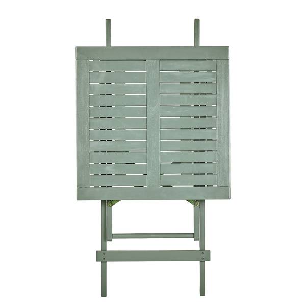 Set di 3 mobili da esterno LODGE Legno di acacia - Salvia - Color salvia