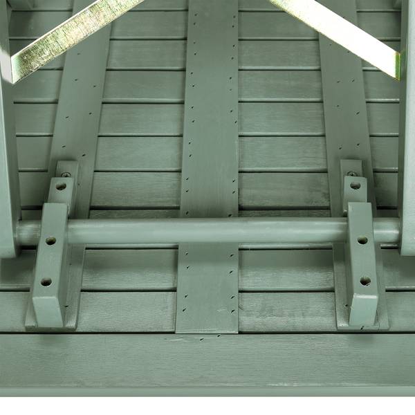 Set di 3 mobili da esterno LODGE Legno di acacia - Salvia - Color salvia