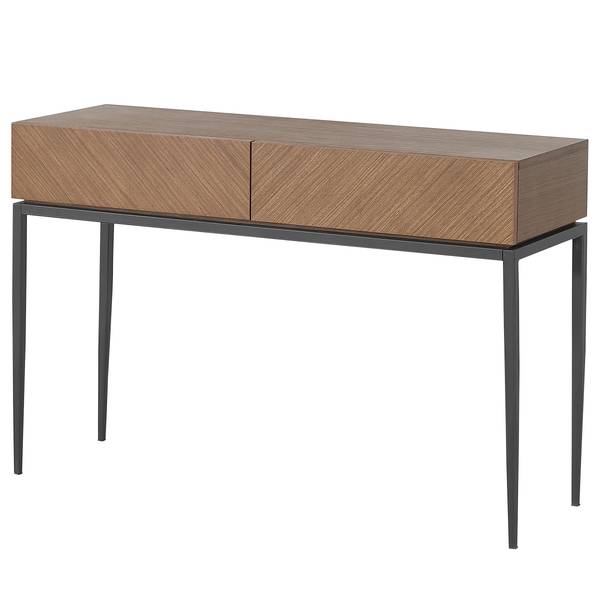Konsolentisch IKON Echtholzfurnier / Metall - Walnuss