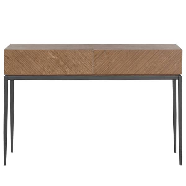 Konsolentisch IKON Echtholzfurnier / Metall - Walnuss