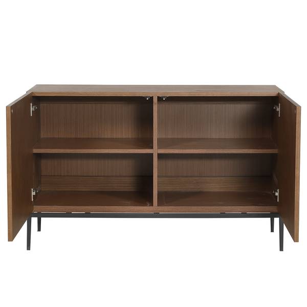 Sideboard IKON 120 cm Echtholzfurnier / Metall - Walnuss