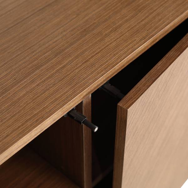 Sideboard IKON 120 cm Echtholzfurnier / Metall - Walnuss