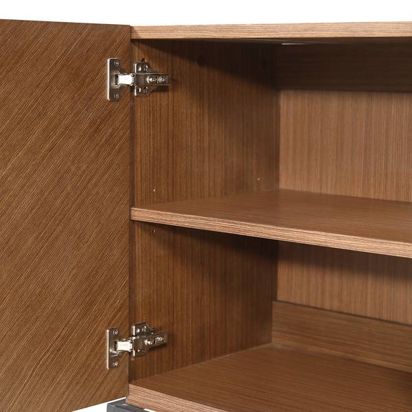 Sideboard IKON 120 cm Echtholzfurnier / Metall - Walnuss