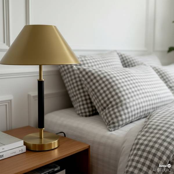 Lampe de table KOVAL Fer - Doré