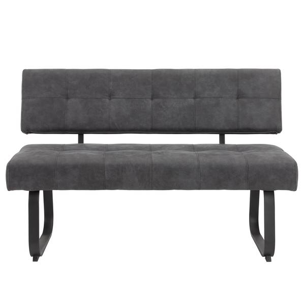 Banquette Onlay Microfibre / Acier - Anthracite / Noir