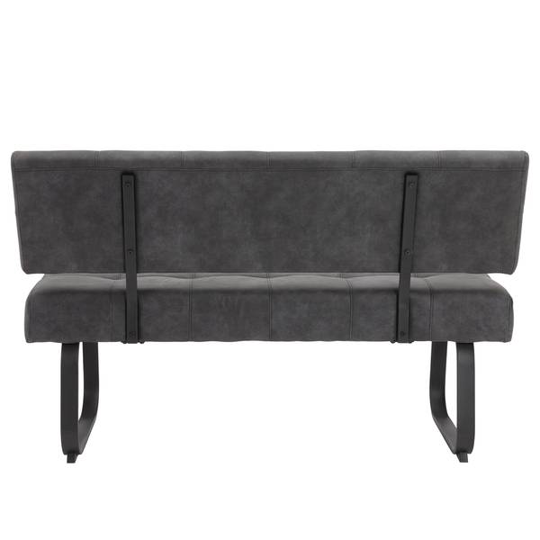 Banquette Onlay Microfibre / Acier - Anthracite / Noir