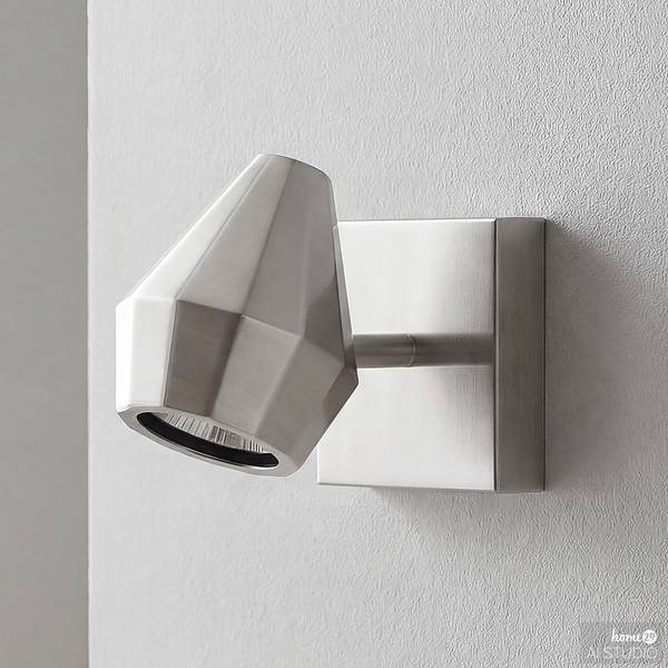 Wandleuchte ILKA Eisen - 1-flammig - Silber