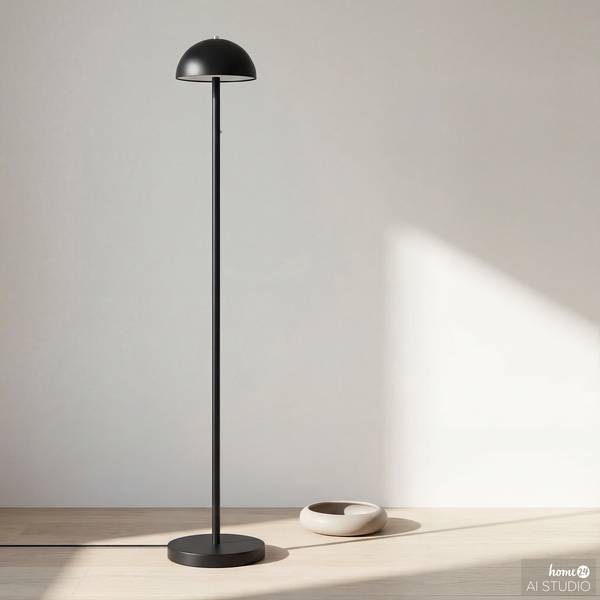 Staande lamp op batterij RICANO Dimbaar - zwart