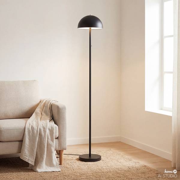 Staande lamp op batterij RICANO Dimbaar - zwart