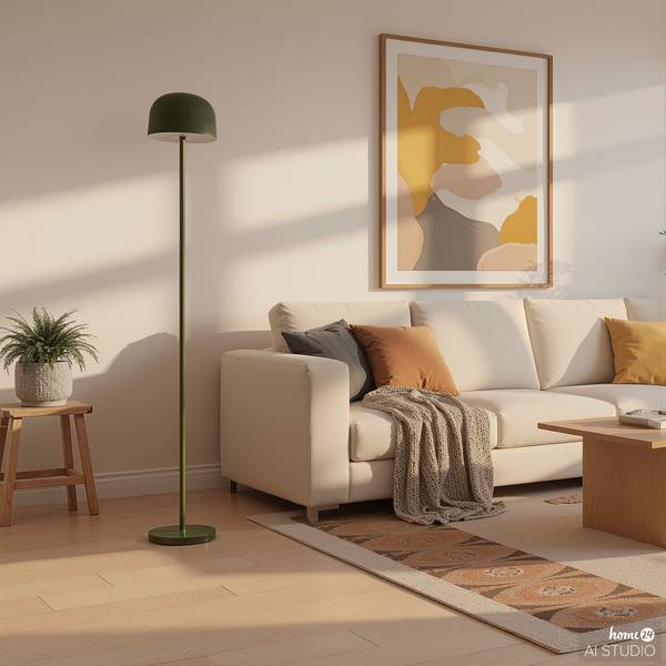 Lampada da terra ricaricabile BREV dimmerabile - Verde
