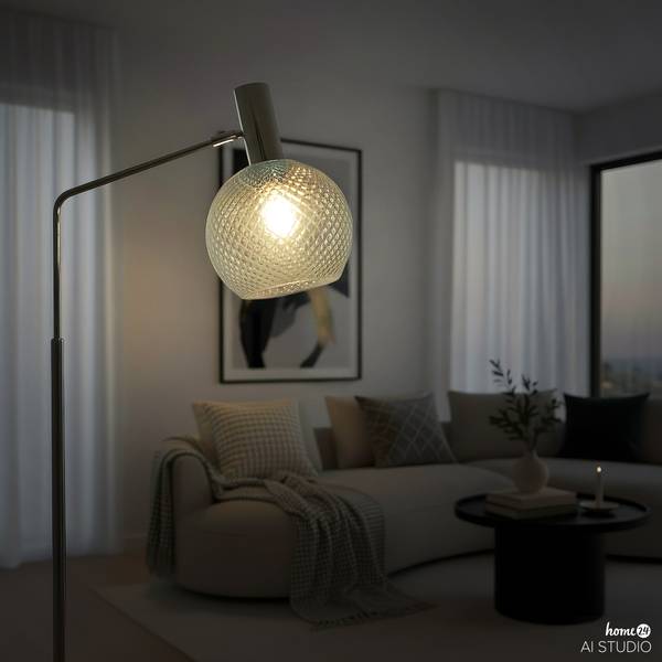 Lampada da terra NADE Vetro / Ferro - 1 punto luce