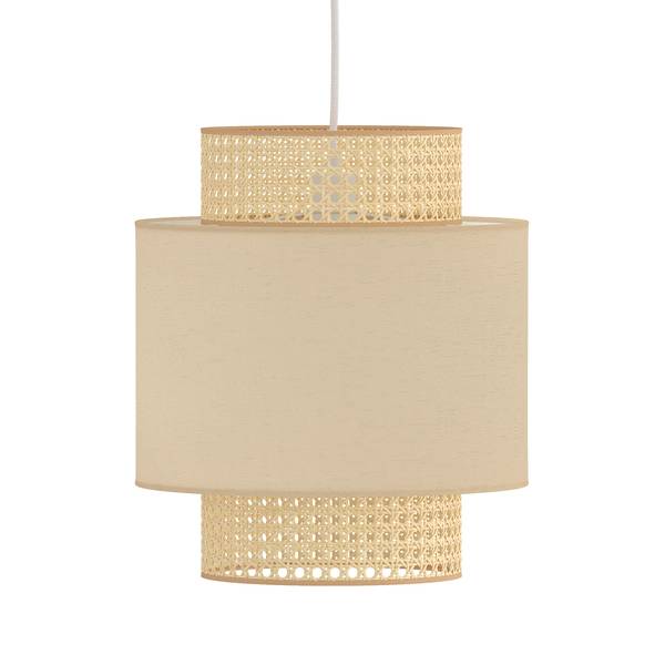 Lampada a sospensione KOLEK Lino / Rattan - 1 punto luce
