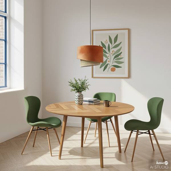 Lampada a sospensione OKO B Tessuto / Rattan - 1 punto luce