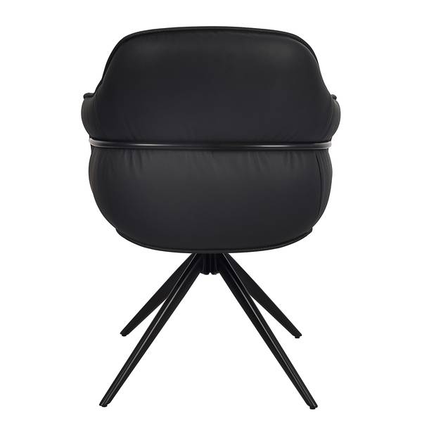 Chaise à accoudoirs pivotante AOBAO Noir