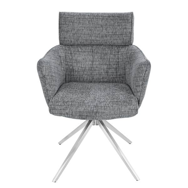 Set di 2 sedie girevoli IMMAH Grigio