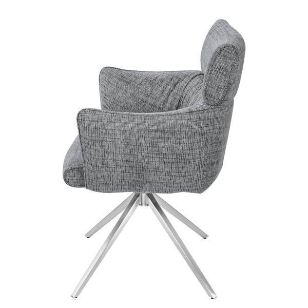 Set di 2 sedie girevoli IMMAH Grigio