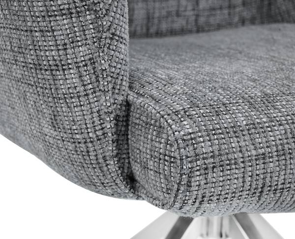 Set di 2 sedie girevoli IMMAH Grigio