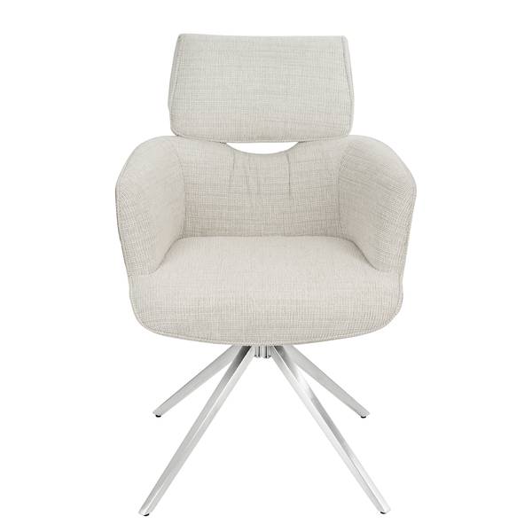 Chaise à accoudoirs pivotante INNIK x2 Beige