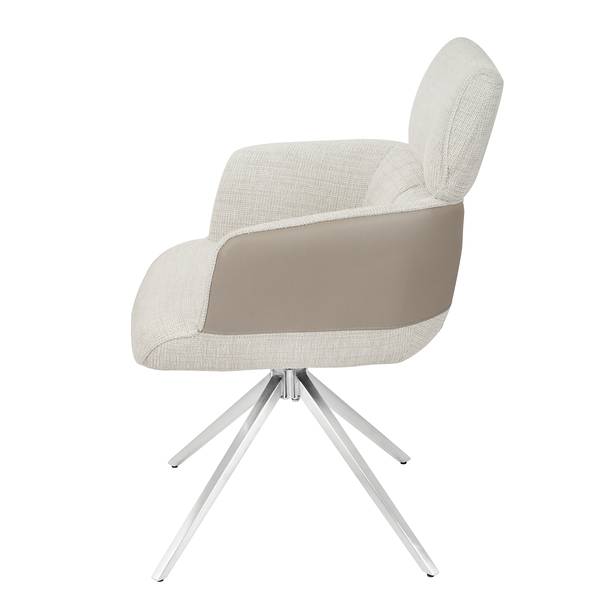 Chaise à accoudoirs pivotante INNIK x2 Beige