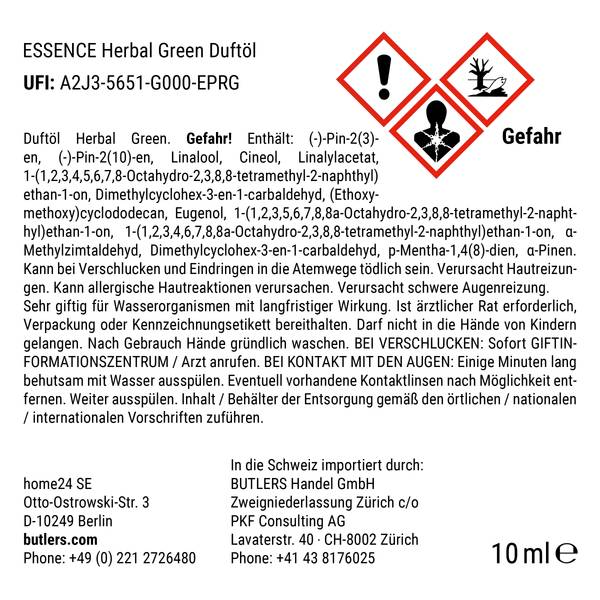 Duftöl ESSENCE Herbal Green Raumduft/Glas - Braun