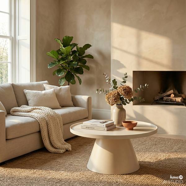 Couchtisch Boehmer Glas / Metall - Kaschmir