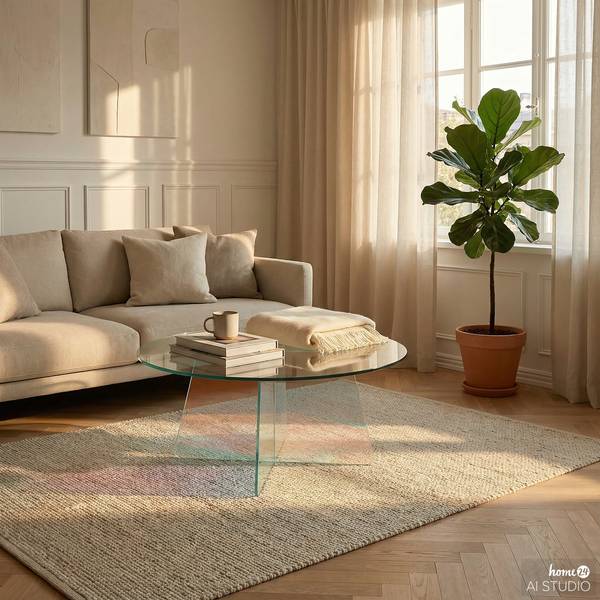 Couchtisch Windust Glas - Pastell