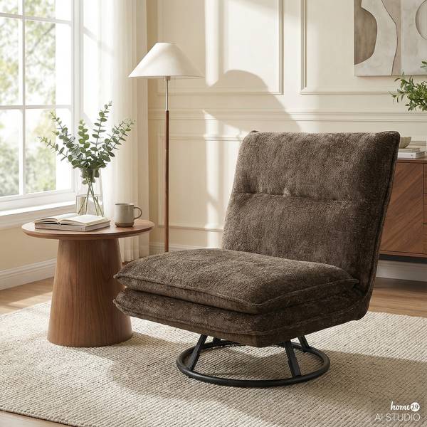 Drehsessel KELSO Chenille Sydne: Taupe