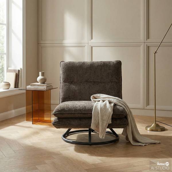 Drehsessel KELSO Chenille Sydne: Taupe