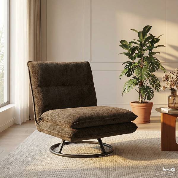 Drehsessel KELSO Chenille Sydne: Taupe