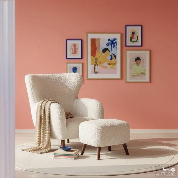 Sessel MASNI mit Hocker kaufen