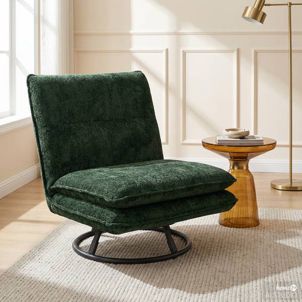 Drehsessel KELSO Chenille Sydne: Waldgrün